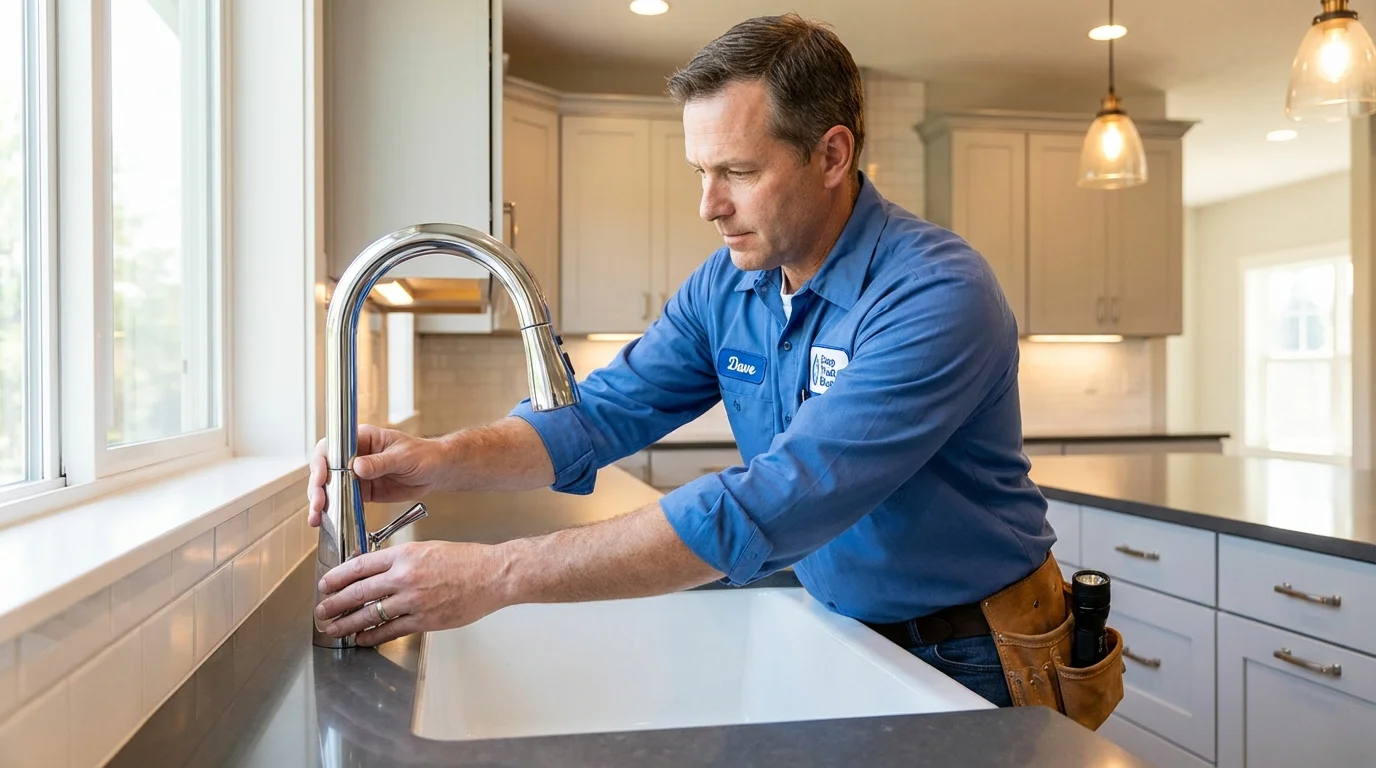 Kitchen faucet installation by Johns Plumbing LLC in Kealakekua